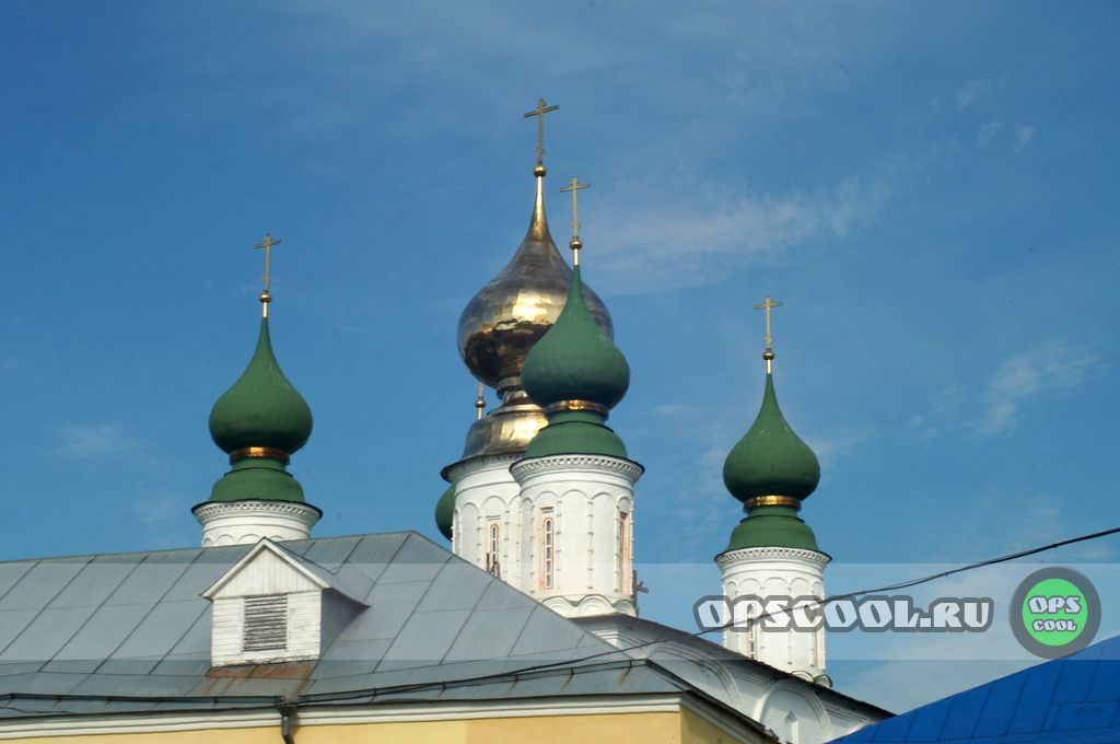 Краска на купола. Николо-Шартомский монастырь