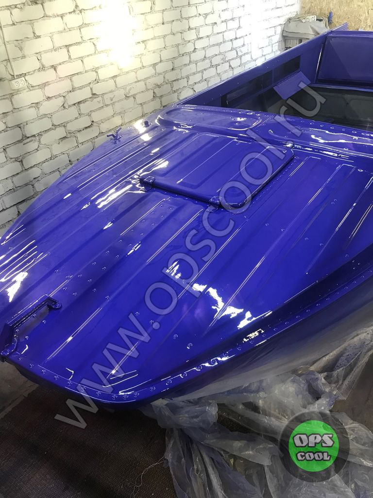 Покраска лодки Казанка 5М4