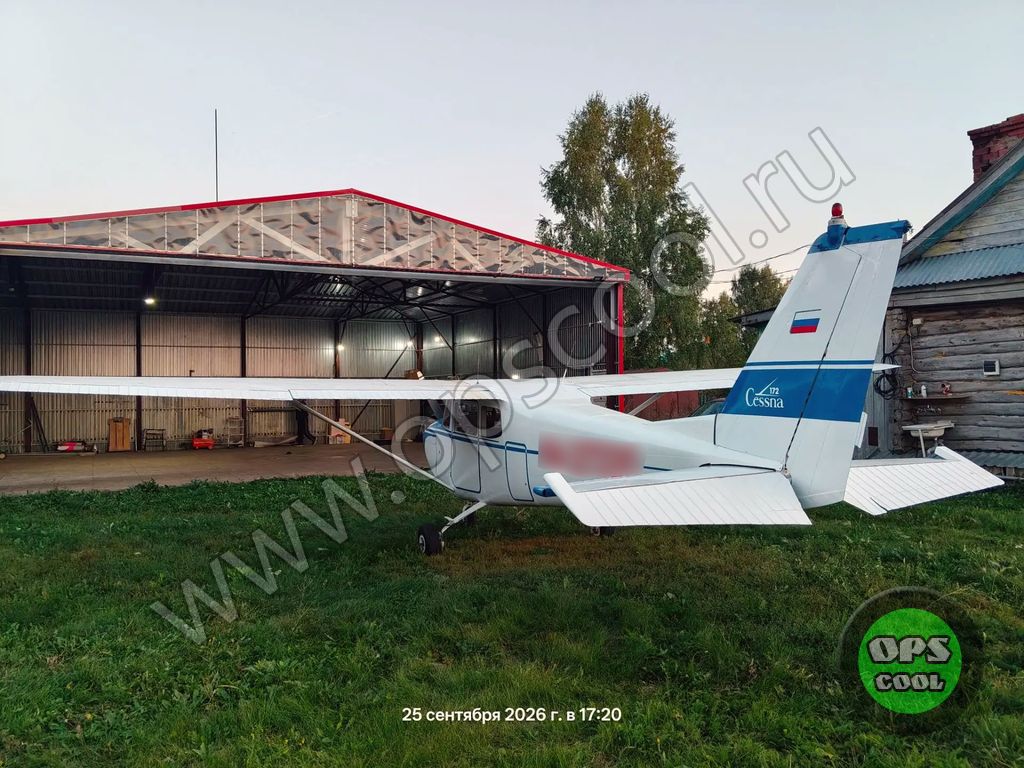 Самолет Cessna 172 и наша краска